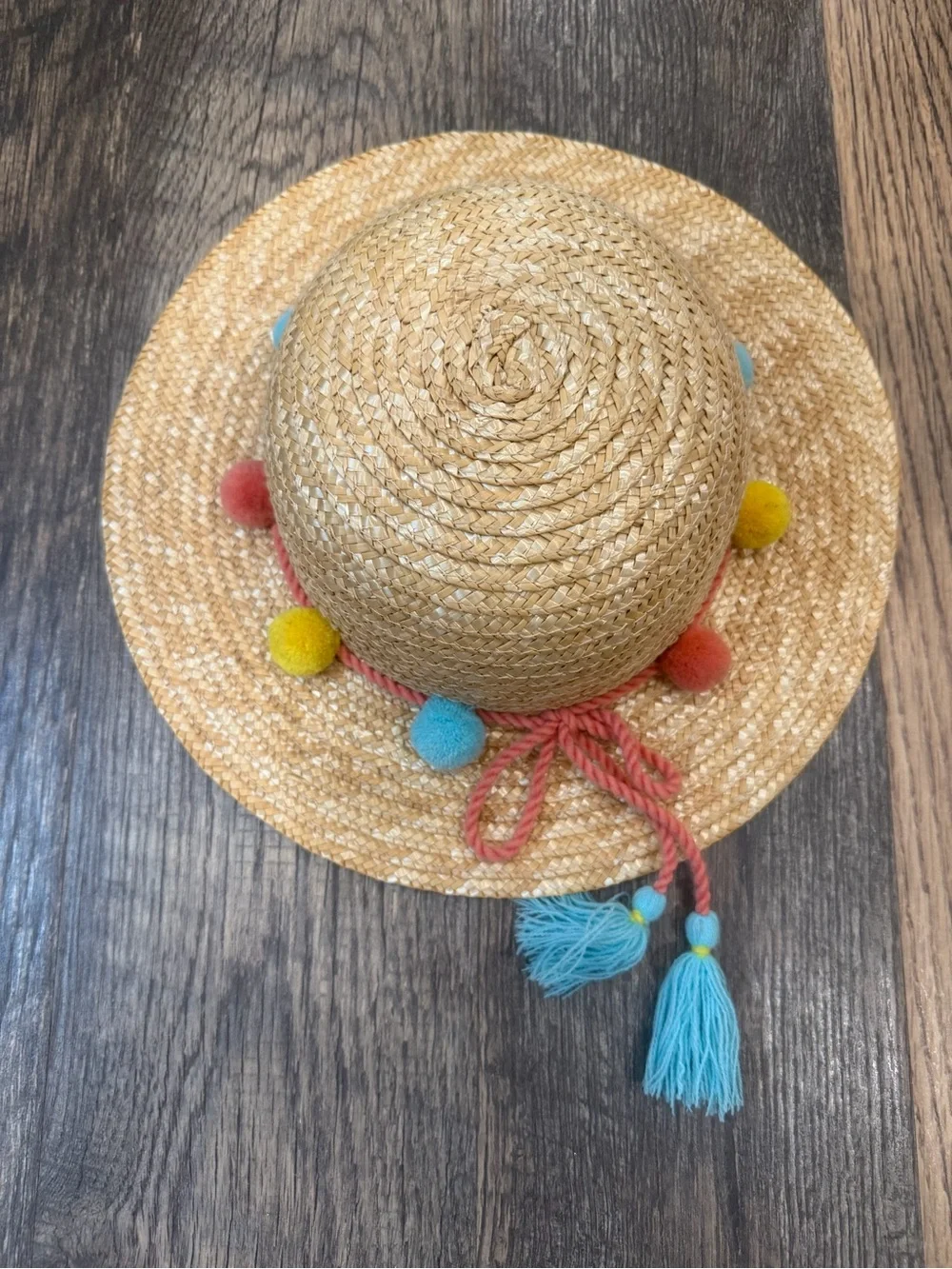 Matilda Jane Natural Straw Wide-Brim Sun Hat